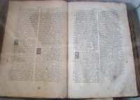 Caption showing pages 446-447 of the book, specifically the Book of Proverbs 27:14 - 30:33