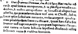 Footnote at Luke 7:31 in the 1598 New Testament of Beza