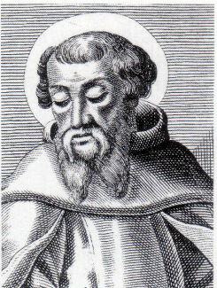An engraving of St Irenaeus, Bishop of Lugdunum in Gaul (now Lyon, France)