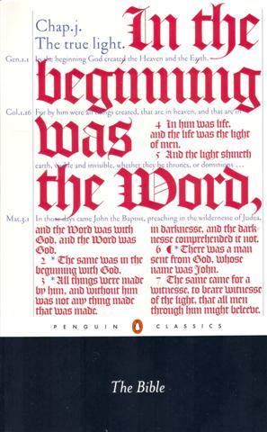 Front cover of the Penguin Classics paperback edition of the New Cambridge Paragraph Bible with the Apocrypha.