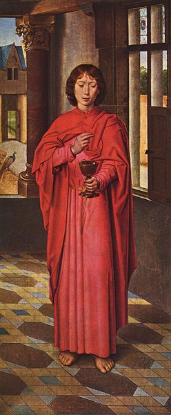 St. John the Apostle by Hans Memling, c. 1468 (The National Gallery, London)