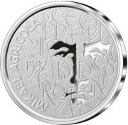 Mikael Agricola and Finnish language commemorative coin