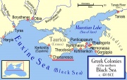 Greek colonies in the northern part of the Black Sea in 450 BC. The area of Cherson was an ancient Greek colony founded approximately 2500 years ago