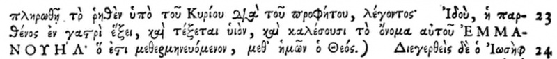 Image:Matthew 1.23 Wettstein 1751 text.JPG