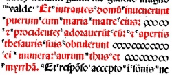 Matthew 2:11 in Latin in the 1514 Complutensian Polyglot