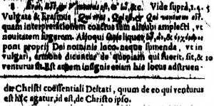 Footnote at Revelation 4:8 in Latin in the 1598 New Testament of Beza