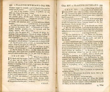 Challoner's 1749 revision of the Rheims New Testament borrowed heavily from the King James Version.