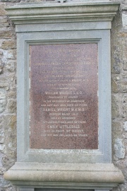 The grave of Prof William Wright, St Andrews Cathedral churchyard