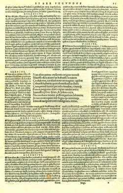 Bucolica, Georgica, et Aeneis, Servii Mauri Honorati & Aelii Donati commentariis illustrata (Basel 1544) with the commentary of Badius (Ascensius) printed next to the text.