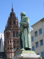 Gutenberg monument in Mainz (1837) by Thorvaldsen