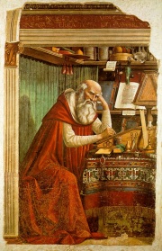 Saint Jerome in his Study, by Domenico Ghirlandaio