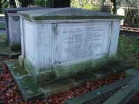 Granville Sharp's tomb at All Saints', Fulham, after restoration.