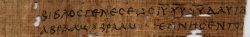 Matthew 1:1 in Papyrus 1 250 AD