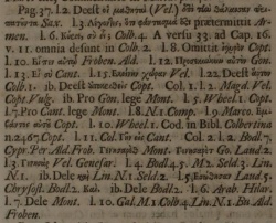 The Footnotes of Matthew 1:1 in John Mill's 1707 Greek Novum Testamentum