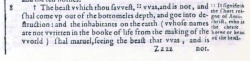 Revelation 17:8 in the Rheims Bible of 1582 [5]