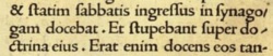 Mark 1:21 in Erasmus's 1519 Latin New Testament