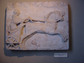 Bas-relief of a charioteer, late 6th century B.C.