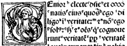 2 John 1:1 in the 1514 Complutensian Polyglot Latin New Testament