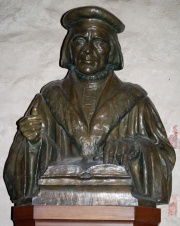 Bronze bust of Agricola at the Cathedral of Turku