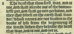 Revelation 17:8 in the Bishops Bible of 1568 [4]