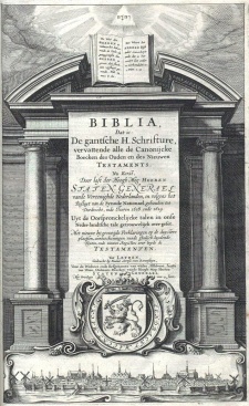 Title page of the original 1637 Statenvertaling.