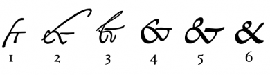Evolution of the ampersand