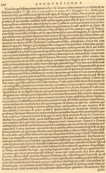 Image:Erasmus 1 John 5.7 1527 Annotaions.jpg