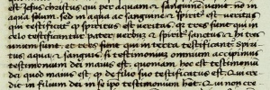 1 John 5.7 in Giannozzo Manetti's Latin New Testament [3].