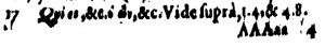 Footnote at Revelation 11:17 in Latin in the 1598 New Testament of Beza
