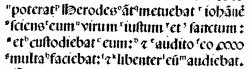 Mark 6:20 in Latin in the 1514 Complutensian Polyglot