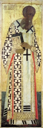 Andrei Rublev, Gregory the Theologian (1408), Dormition Cathedral, Vladimir.