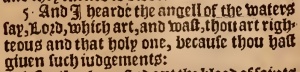 Revelation 16:5 in the 1568 Bishops' Bible