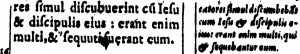 Mark 2:15 in Latin in the 1598 New Testament of Beza