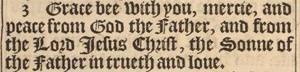 2 John 1:3 in the 1611 King James Version