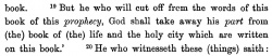 Revelation 22:19 in the Bohairic Coptic Translation (in English)