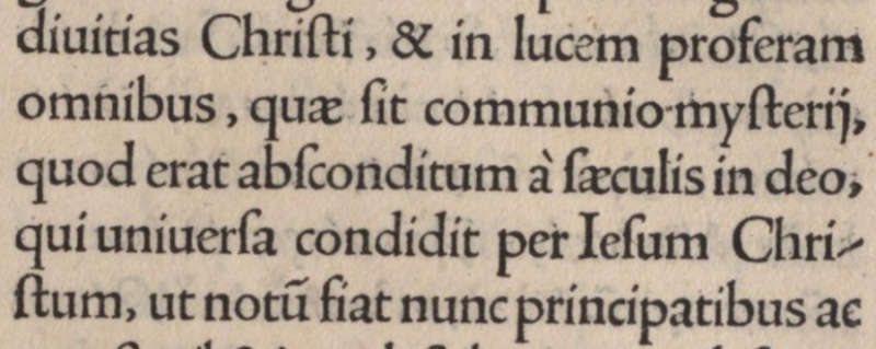 Image:Ephesians 3.9 Erasmus 1519 Latin.JPG