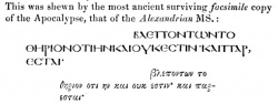 Revelation 17.8 in Alexandrian MSS in Granville Penn's Annotations to the Book of the New Covenant: With an Expository Preface