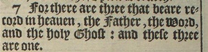 1 John 5:7 in the 1611 King James Version