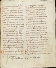 The Comma Johanneum in Latin in Codex Sangallensis 63 with the Comma at the bottom of the page
