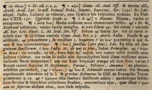 A critical note about Revelation 16:5 by Johann Albrecht Bengel in his Novum testamentum of 1734