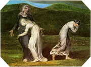Naomi entreating Ruth and Orpah to return to the land of Moab by William Blake, 1795