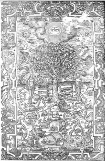 Theodore Beze in 1608, depicted a two Unicorns, an Indian Rhino, and a mythological Unicorn