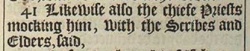 Matthew 27:41 in the 1611 King James Version